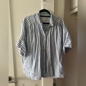 Size 3x Blue J Crew Relaxed Shirt
